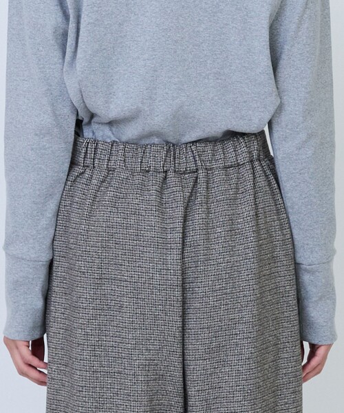 LOISIR(ロワズィール)の「エステルコットンカットソーストレートパンツ(その他パンツ・レディース・チェック/チャコールグレー・MT/M)」の18枚目の写真