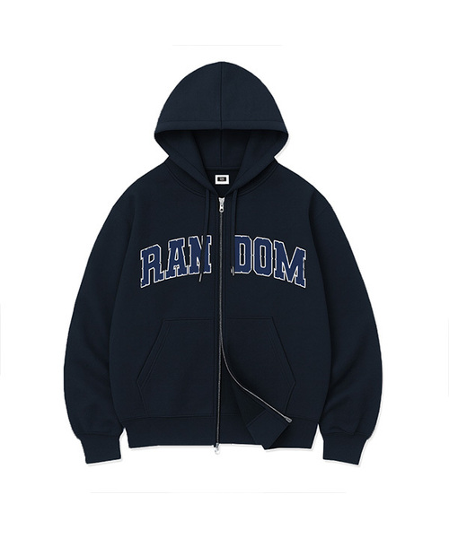 RANDOMOFF（ランダムオフ）の「RANDOM ARCH 2WAYジップアップ (3色) [RLZH_0023]（パーカー・レディース・ネイビー/ホワイト/ブラック・X-LARGE/SMALL/LARGE/MEDIUM）」の3枚目の写真