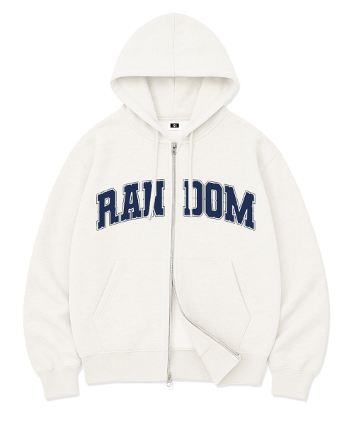 RANDOMOFF（ランダムオフ）の「RANDOM ARCH 2WAYジップアップ (3色) [RLZH_0023]（パーカー・レディース・ネイビー/ホワイト/ブラック・X-LARGE/SMALL/LARGE/MEDIUM）」の4枚目の写真