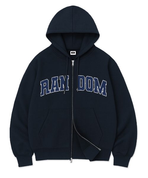 RANDOMOFF（ランダムオフ）の「RANDOM ARCH 2WAYジップアップ (3色) [RLZH_0023]（パーカー・レディース・ネイビー/ホワイト/ブラック・X-LARGE/SMALL/LARGE/MEDIUM）」の6枚目の写真