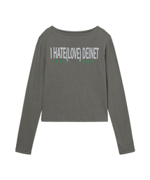 I HATE LONG SLEEVE IN CHARCOAL