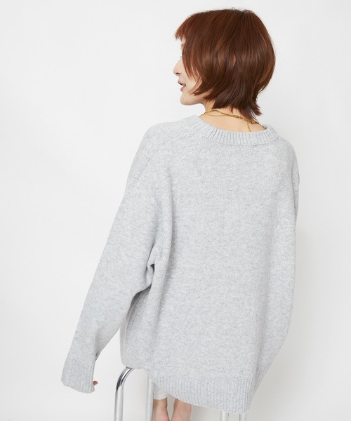GORGE(ゴージ)の「【超人気アイテム再登場】アメリカ国旗柄ニット|全4色(ニット/セーター・レディース・オフホワイト/ボルドー/杢グレー/ネイビー・F)」の9枚目の写真