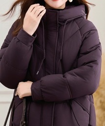 フーデッド ショート中綿ジャケット