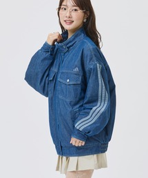 【Kep1er シャオティンさん/チェヒョンさん着用】 別注 アディダス adidas PRISM COLLECTION パデッド デニムジャケット