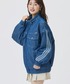 adidas（アディダス）の「【Kep1er シャオティンさん/チェヒョンさん着用】 別注 アディダス adidas PRISM COLLECTION パデッド デニムジャケット（デニムジャケット・L）」