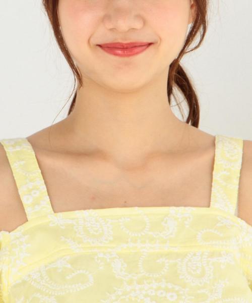 Another Edition（アナザーエディション）の「ペイズリーエンブロブラウス/AEBFC  ペイズリーEMB BLS◆（シャツ/ブラウス・レディース・ホワイト/イエロー/コバルトブルー・FREE）」の8枚目の写真