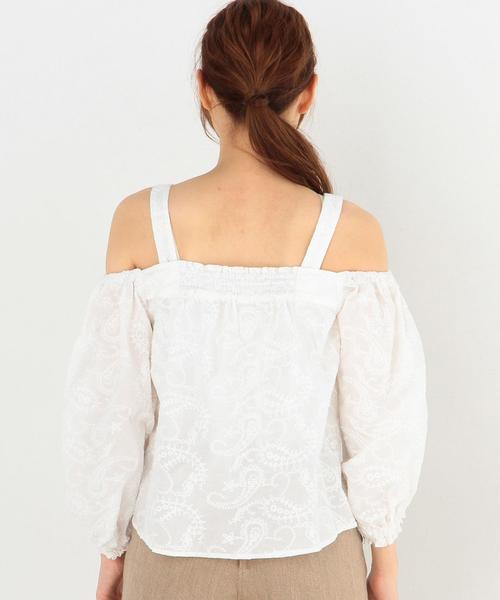 Another Edition（アナザーエディション）の「ペイズリーエンブロブラウス/AEBFC  ペイズリーEMB BLS◆（シャツ/ブラウス・レディース・ホワイト/イエロー/コバルトブルー・FREE）」の13枚目の写真