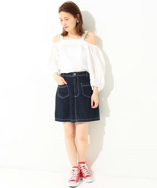 Another Edition（アナザーエディション）の「ペイズリーエンブロブラウス/AEBFC  ペイズリーEMB BLS◆（シャツ/ブラウス・レディース・ホワイト/イエロー/コバルトブルー・FREE）」の16枚目の写真