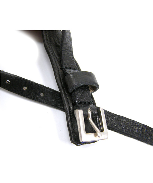 MR.OLIVE スクエアバックルレザーベルト BLACK つなが 33 新品