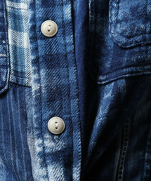 希少　DENIM&SUPPLY  RALPH LAUREN パッチワークブラウス 希少 デニムアンドサプライ ラルフローレン 長袖シャツ パッチ