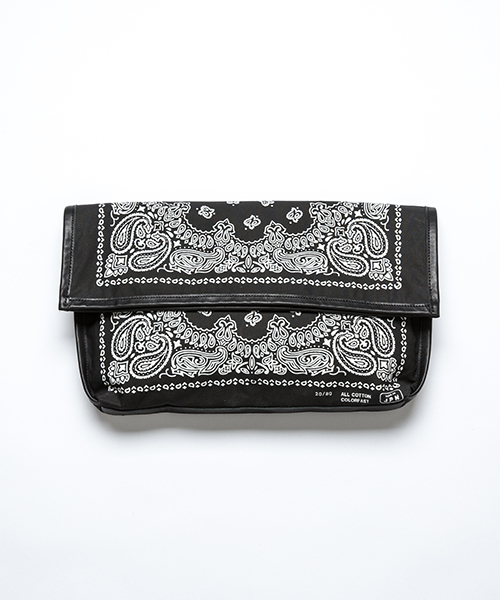 20/80（テゥエンティーエイティー）の「【20/80】トゥエンティーエイティー/ BANDANA CLUTCH BAG（クラッチバッグ・レディース・ネイビー/ブラック・FREE）」の10枚目の写真