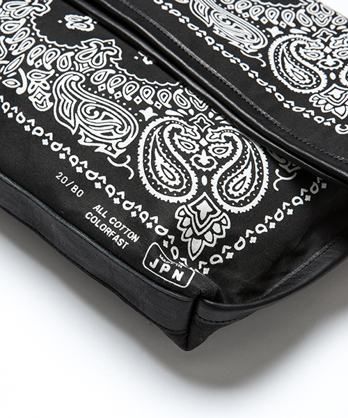 20/80（テゥエンティーエイティー）の「【20/80】トゥエンティーエイティー/ BANDANA CLUTCH BAG（クラッチバッグ・レディース・ネイビー/ブラック・FREE）」の8枚目の写真