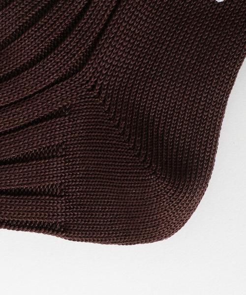 green label relaxing（グリーンレーベルリラクシング）の「96N リブソックス SOLID ◆（ソックス/靴下・メンズ・オフホワイト/ダークブラウン/レッド/ケリー/ネイビー/パープル/オレンジ系その他/コバルトブルー・FREE）」の10枚目の写真