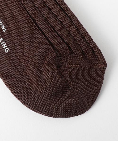 green label relaxing（グリーンレーベルリラクシング）の「96N リブソックス SOLID ◆（ソックス/靴下・メンズ・オフホワイト/ダークブラウン/レッド/ケリー/ネイビー/パープル/オレンジ系その他/コバルトブルー・FREE）」の11枚目の写真