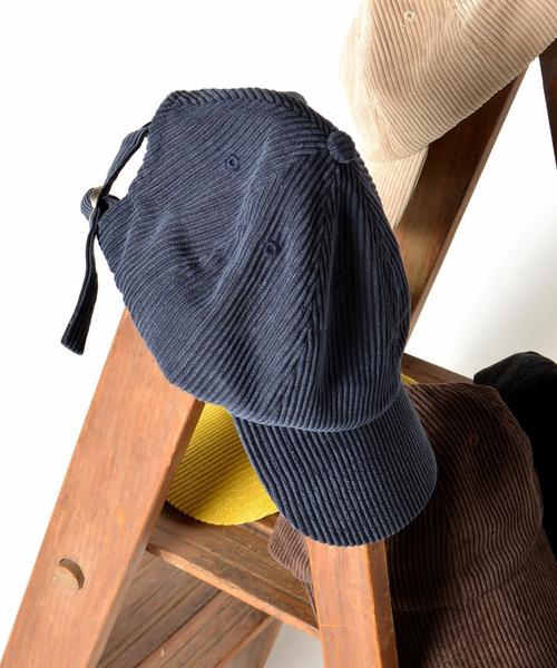 SHIPS JET BLUE（シップスジェットブルー）の「SHIPS JET BLUE: コーデュロイ ボールキャップ■（キャップ・メンズ・ベージュ/ネイビー/ブラウン/ブラック/マスタード・ONE SIZE）」の5枚目の写真