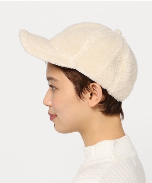 WEGO（ウィゴー）の「WEGO/ボアキャップ（キャップ・レディース・オフホワイト/グレー/ベージュ・FREE）」の4枚目の写真