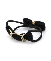 PLAIN CLOTHING | フェイクファーWヘアゴム【PLAIN CLOTHING】(ヘアゴム)