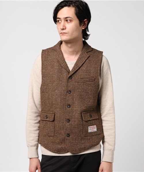 HARRIS TWEED（ハリスツイード）の「ハリスツイードベスト（ベスト