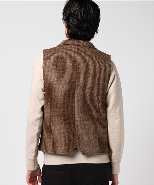 Harris Tweed ハリスツイードJournal Standard ベスト HARRIS TWEED◇ツイードベスト/ウール/GRY/チェック