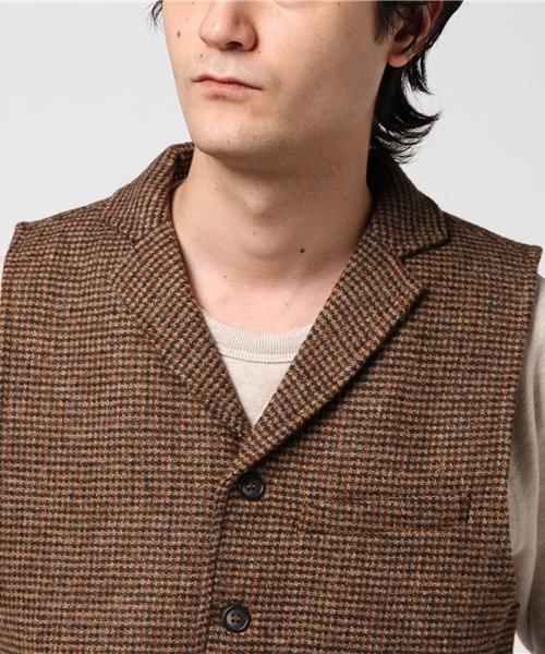ハリスツイード HARRIS TWEED ベスト BEAMS PLUS（ビームス プラス