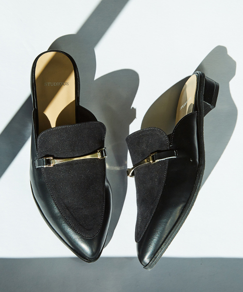 STUDIOUS（ステュディオス）の「ビットフラットバブーシュ（ブーティ・レディース・グレー/ブラック・L/S/M）」の10枚目の写真