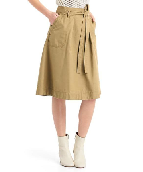 GAP(ギャップ)の「Gap Aライン ユーティリティスカート(スカート・レディース・ベージュ/ネイビー/オリーブ/ブラック・6/0/00/4/2)」の3枚目の写真
