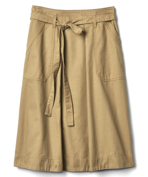 GAP(ギャップ)の「Gap Aライン ユーティリティスカート(スカート・レディース・ベージュ/ネイビー/オリーブ/ブラック・6/0/00/4/2)」の7枚目の写真