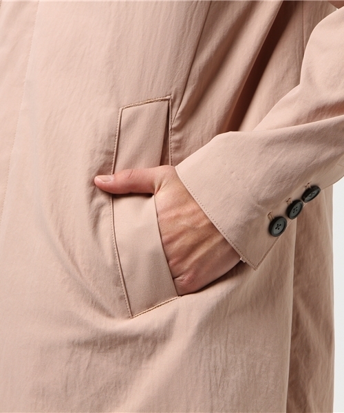 UNITED TOKYO（ユナイテッドトウキョウ）の「ポリエステルステンカラーコート（ステンカラーコート・メンズ・ベージュ/ネイビー/カーキ/ピンク・2/1/3）」の10枚目の写真