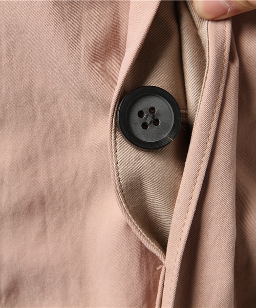 UNITED TOKYO（ユナイテッドトウキョウ）の「ポリエステルステンカラーコート（ステンカラーコート・メンズ・ベージュ/ネイビー/カーキ/ピンク・2/1/3）」の12枚目の写真