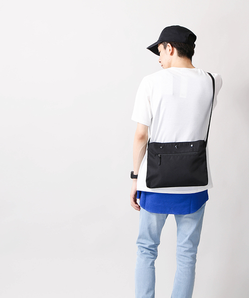 WEGO（ウィゴー）の「WEGO/スクエアサコッシュ（ショルダーバッグ・メンズ・ブラック/その他1/杢グレー・FREE）」の18枚目の写真