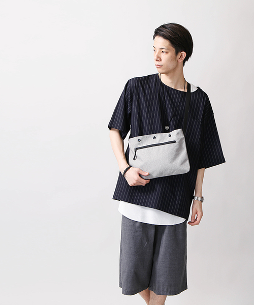 WEGO（ウィゴー）の「WEGO/スクエアサコッシュ（ショルダーバッグ・メンズ・ブラック/その他1/杢グレー・FREE）」の9枚目の写真