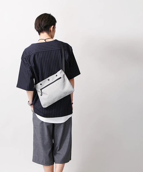 WEGO（ウィゴー）の「WEGO/スクエアサコッシュ（ショルダーバッグ・メンズ・ブラック/その他1/杢グレー・FREE）」の10枚目の写真