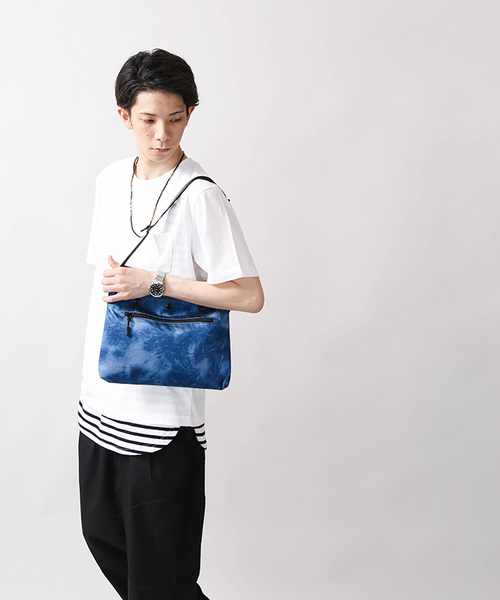 WEGO（ウィゴー）の「WEGO/スクエアサコッシュ（ショルダーバッグ・メンズ・ブラック/その他1/杢グレー・FREE）」の12枚目の写真