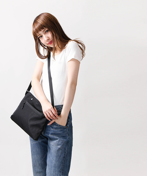 WEGO（ウィゴー）の「WEGO/スクエアサコッシュ（ショルダーバッグ・メンズ・ブラック/その他1/杢グレー・FREE）」の14枚目の写真