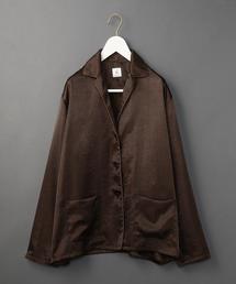 6 | ＜6(ROKU)＞SATIN PIPING SHIRT/ｼｬﾂ ◆(シャツ/ブラウス)