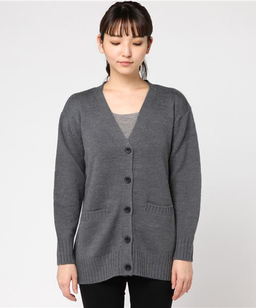 Honeys（ハニーズ）の「【お家で洗える】Vネックカーディガン