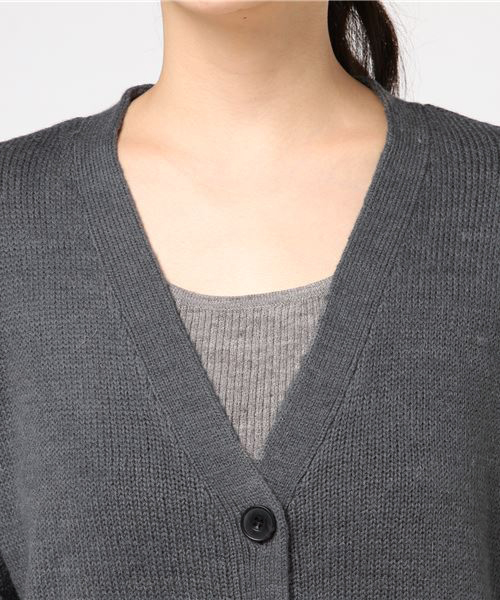 Honeys（ハニーズ）の「【お家で洗える】Ｖネックカーディガン（カーディガン/ボレロ・レディース・ブラック/ベージュ/ネイビー/チャコール/杢グレー・L/LL/M/S）」の10枚目の写真