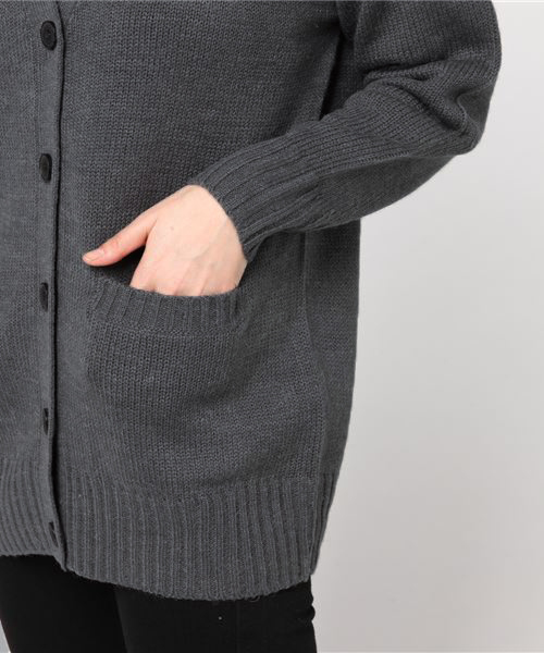 Honeys（ハニーズ）の「【お家で洗える】Ｖネックカーディガン（カーディガン/ボレロ・レディース・ブラック/ベージュ/ネイビー/チャコール/杢グレー・L/LL/M/S）」の9枚目の写真