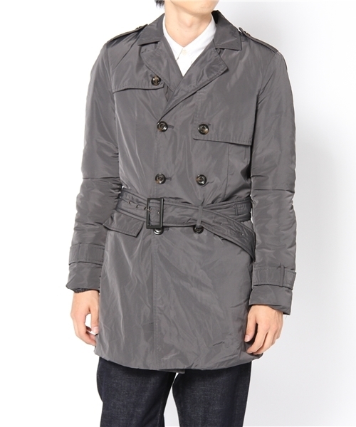 BRILLA per il gusto(ブリッラペルイルグースト)の「PAOLO PECORA / ナイロントレンチコート(トレンチコート・メンズ・ブラック系その他/ベージュ・46/48/50)」の1枚目の写真