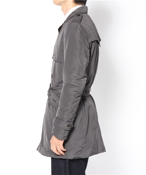 BRILLA per il gusto(ブリッラペルイルグースト)の「PAOLO PECORA / ナイロントレンチコート(トレンチコート・メンズ・ブラック系その他/ベージュ・46/48/50)」の3枚目の写真