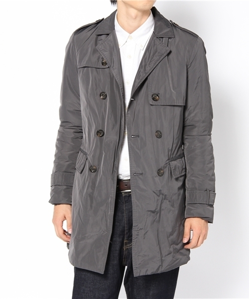 BRILLA per il gusto(ブリッラペルイルグースト)の「PAOLO PECORA / ナイロントレンチコート(トレンチコート・メンズ・ブラック系その他/ベージュ・46/48/50)」の5枚目の写真