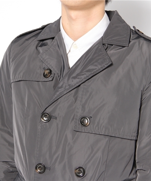 BRILLA per il gusto(ブリッラペルイルグースト)の「PAOLO PECORA / ナイロントレンチコート(トレンチコート・メンズ・ブラック系その他/ベージュ・46/48/50)」の6枚目の写真