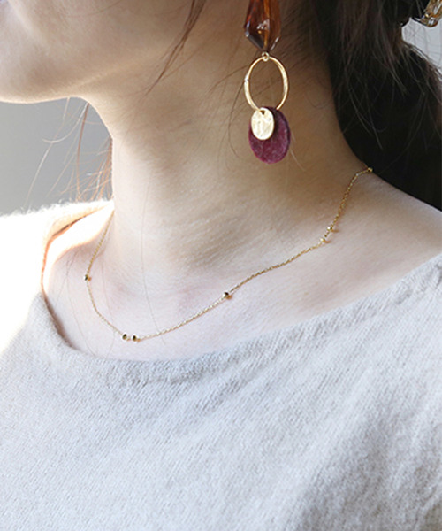 Anemone アネモネ の ミニメタルビーズネックレス B ネックレス Wear