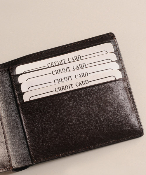 牛革レザークロコダイル型押しミニ折り財布（財布）｜Mia Borsa（ミアボルサ）