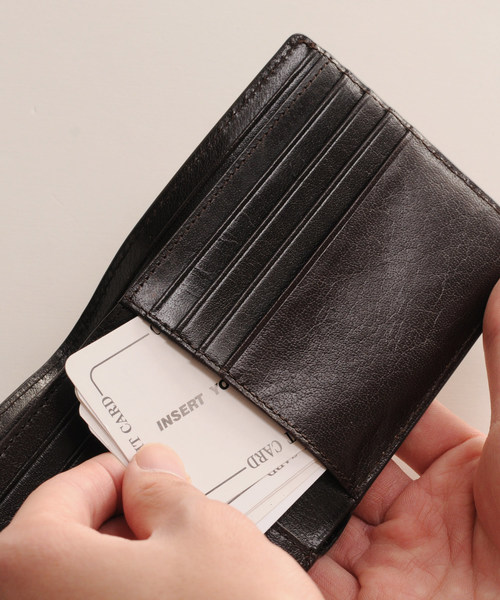 牛革レザークロコダイル型押しミニ折り財布（財布）｜Mia Borsa（ミアボルサ）