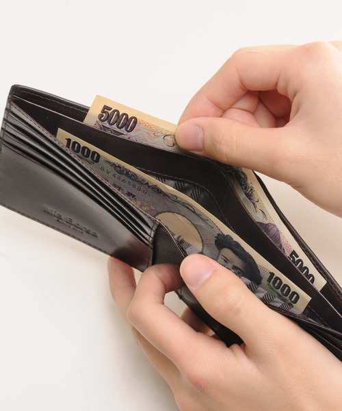 牛革レザークロコダイル型押しミニ折り財布（財布）｜Mia Borsa（ミアボルサ）