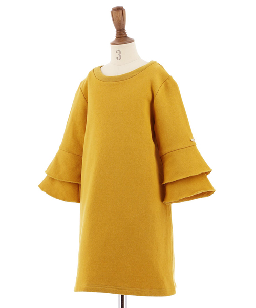 Catherine Cottage（キャサリンコテージ）の「フリル袖Iライン スウェットワンピース（ワンピース・キッズ・ブルー/ネイビー/ピンク/イエロー/レッド・110/120/130/140/150）」の12枚目の写真