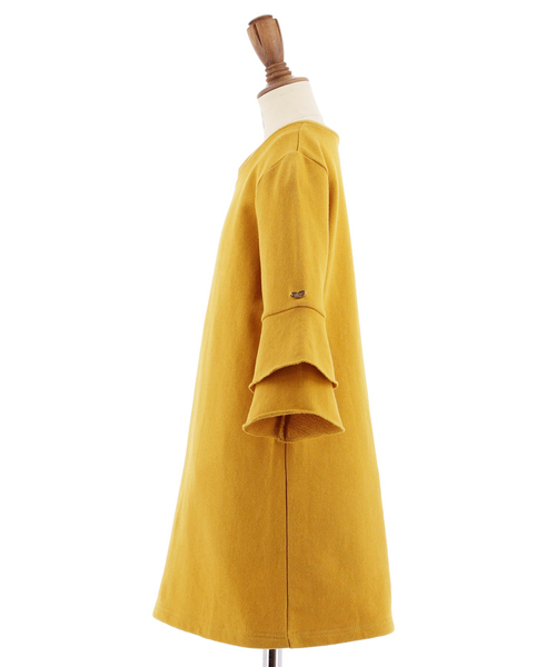 Catherine Cottage（キャサリンコテージ）の「フリル袖Iライン スウェットワンピース（ワンピース・キッズ・ブルー/ネイビー/ピンク/イエロー/レッド・110/120/130/140/150）」の16枚目の写真