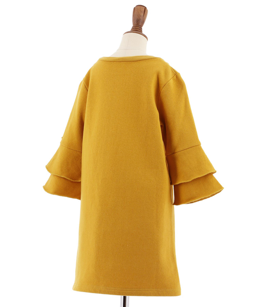 Catherine Cottage（キャサリンコテージ）の「フリル袖Iライン スウェットワンピース（ワンピース・キッズ・ブルー/ネイビー/ピンク/イエロー/レッド・110/120/130/140/150）」の14枚目の写真