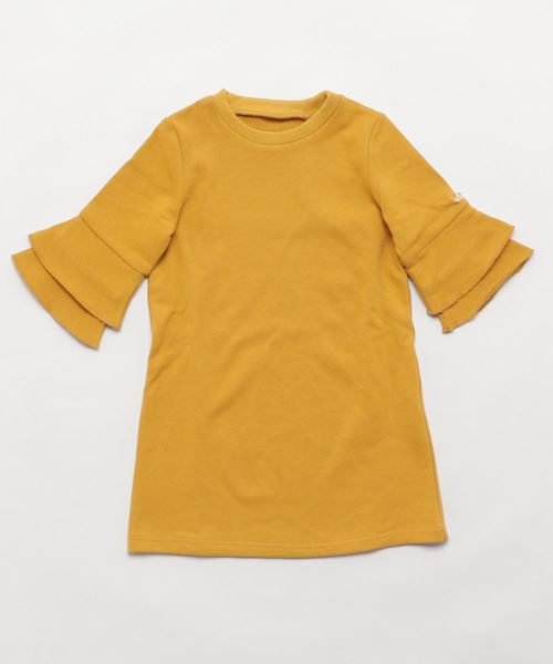 Catherine Cottage（キャサリンコテージ）の「フリル袖Iライン スウェットワンピース（ワンピース・キッズ・ブルー/ネイビー/ピンク/イエロー/レッド・110/120/130/140/150）」の9枚目の写真